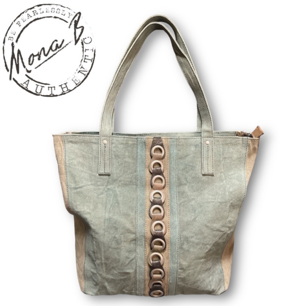 Mona B Upcycled Hooked on You Tote